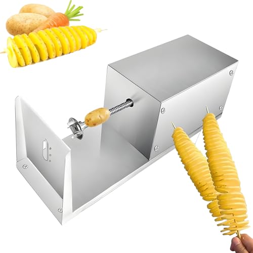 Cortadora eléctrica para papas en espiral 46 cm acero