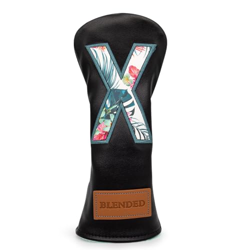BAIRBRE Golf Club Covers Black Putter Cover Driver Covers Fairway Wood Headcover Hybrid Covers 3 Wood Headcovers Leather Mallte Putter Cover Golf Headcover for All Brand