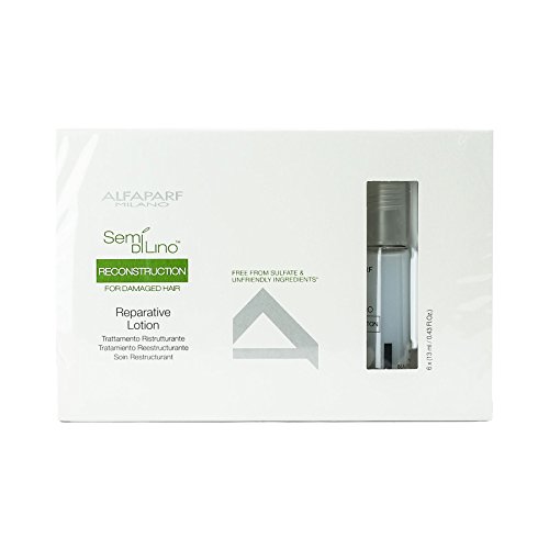 Alfaparf Milano Semi Di Lino Reconstruction Reparative Lotion, 0.43 Fl Oz, Pack of 6