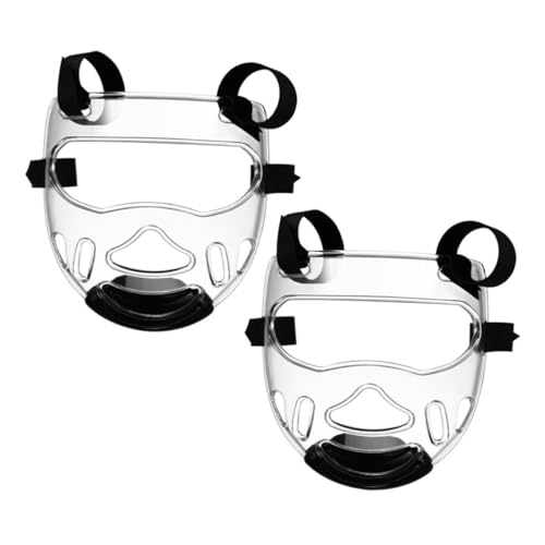 KOMBIUDA Detachable Face Guard for Martial Arts 2pcs Sports for Boxing Kickboxing Taekwondo Karate Comfortable Fit