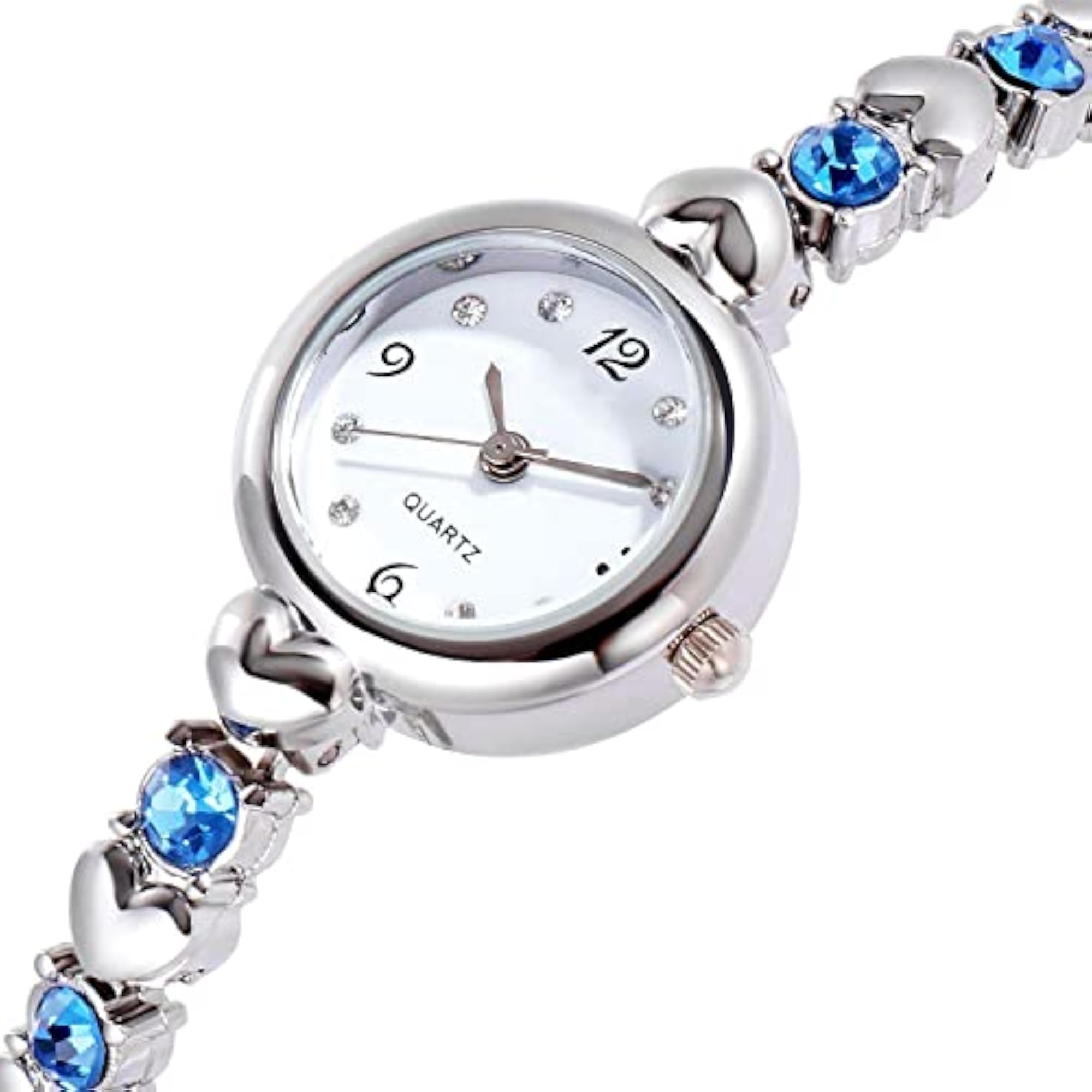 Rich Look Rosegold Diamond Strap Watch for Girls