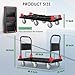 Heavy-Duty Platform Truck Cart with 2 Handrails and 6 of 6