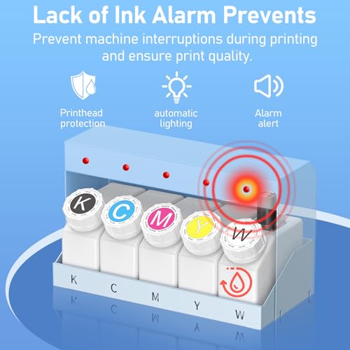 Image of DSV A3 Plus XP600 DTF Printer with Shaker, Automatic Cleaning & White Circulation, High-Speed Print Compared to L1800,4.5 inch LED Multi-Function Touch Screen, 2-Year Free Ink