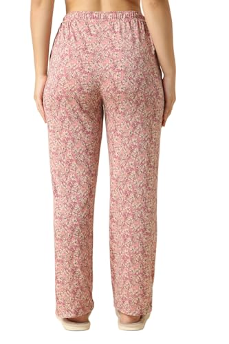 Image of Van Heusen Women Cotton Printed Lounge Pyjama - Functional Pocket, Ultra Soft, Drawstring Waist