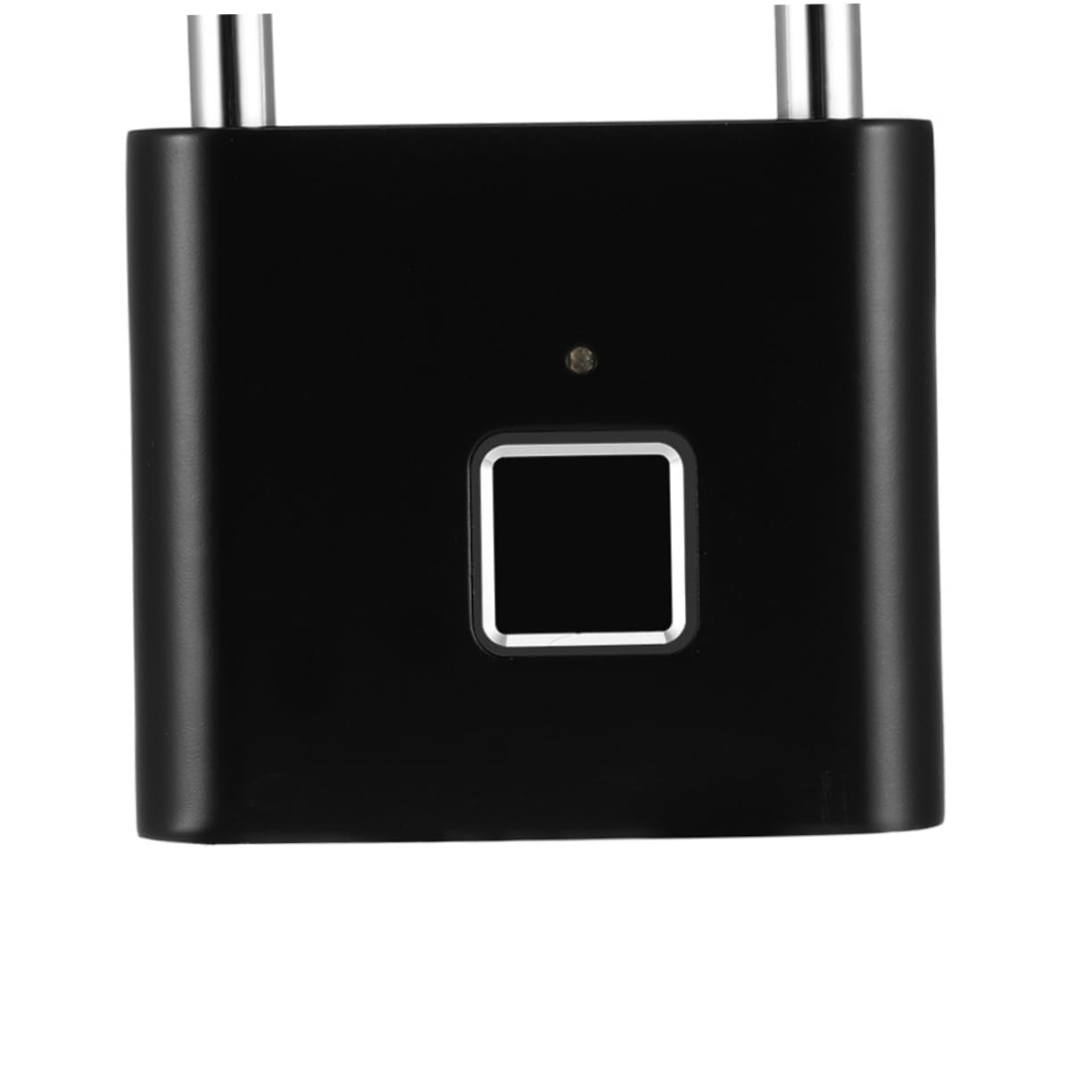 BESPORTBLE Candado Huella Dactilar y Contraseña para Maleta y Armario, Acero Inoxidable Negro, Uso Interior y Exterior, 40 Huellas