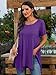 BELAROI Plus Size Tops for Women Summer Casual Tshirts Tunic Short Sleeve Loose Fit Outfits(Purple Tie Dye,2X)