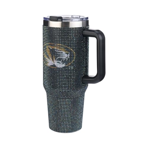 Image of The Memory Company Officially Licensed 40oz TC Bling Game Day Tumbler with Vintage Logo, University of Missouri