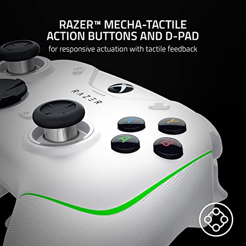 Controle Razer Wolverine V2 Chroma Wired Gaming Pro para Xbox Series X|S, Xbox One, PC, branco glide