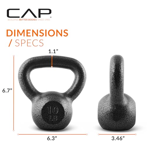 Image of CAP Barbell Cast Iron Kettlebell - Singles and Sets, Multiple Weight Choices