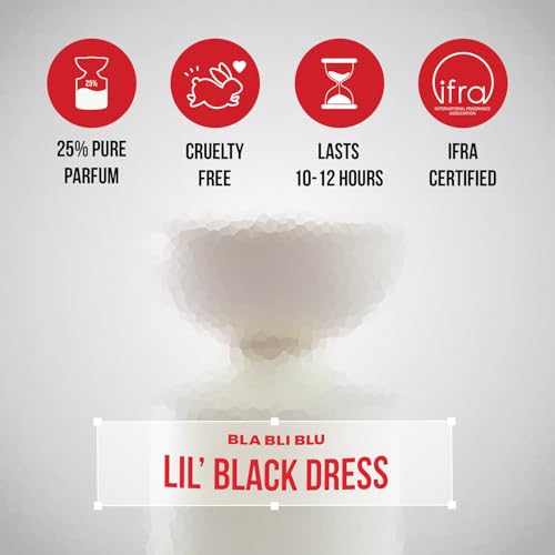 Image of BLABLIBLU Lil' Black Dress Perfume for Women |100ml Long-Lasting Parfum Fragrances - A Notch above EDP, EDT & EDC | Perfume For Woman | Soft, Spicy, Woody & Fruity Notes