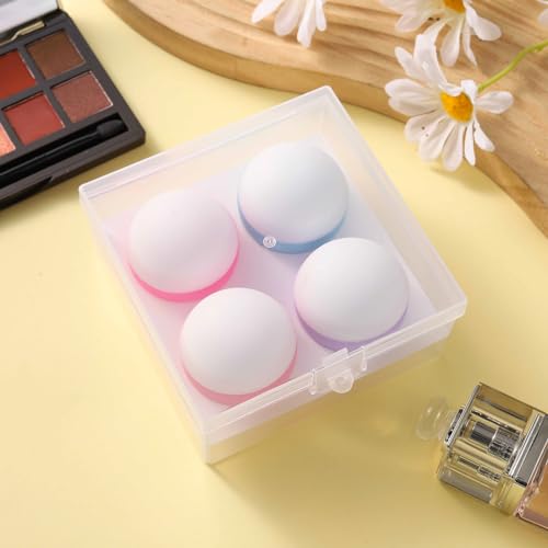Image of Depoza 3Oz Travel Size Toiletries, Silicone Cream Jars TSA Approved With Leak-Proof Box for Cosmetic, Face Body, Hand Cream (Style 1)