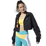 100 % Nylon, einfach gewebt Reebok Gigi Hadid Cropped Trainingsjacke, Schwarz, L