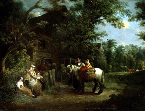 Tableau Toile Country Folk Taverne Rustique Wheatley 60x90cm
