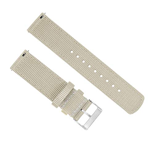 Barton Watch Bands NQR-KHAKI-20 20Mm Khaki Tan - Two-Piece Nato® Style Ballistic Nylon Watch Straps thumb #3