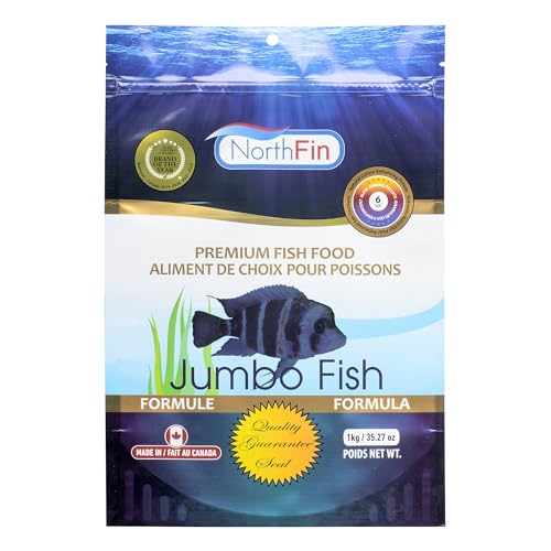 Northfin Fish Food Jumbo Formula Slow Sinking Pellets (6mm 1kg)