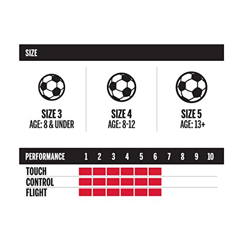 Wilson Bola de futebol tradicional - Tamanho 5, branca/preta