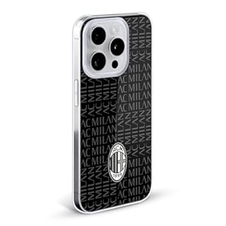 Head Case Designs Licenza Ufficiale AC Milan Nero E Grigio Modelli Cresta Custodia Cover Dura per Parte Posteriore Compatibile con Apple iPhone 7/8 / SE 2020 & 2022