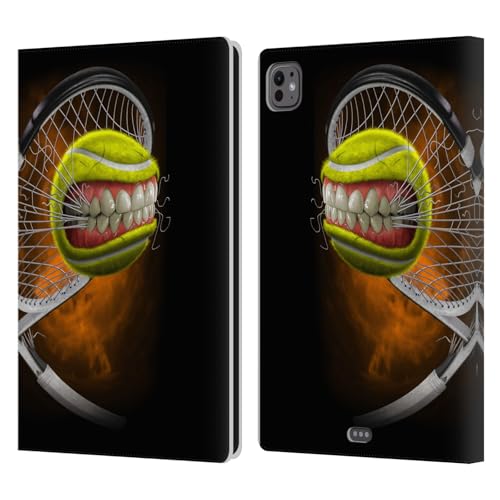 Housse iPad Pro 11 M4 M5 Tom Wood Tennis Monstres Étui Cuir Idéal pour Travailler au Café