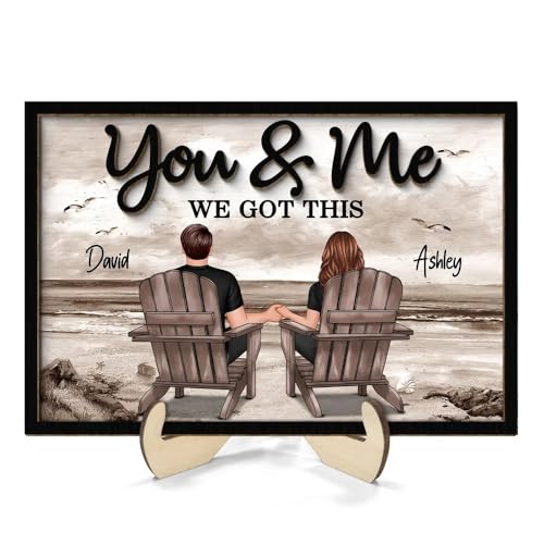 Personalized You & Me We Got This 2-Layer Wooden Plaque