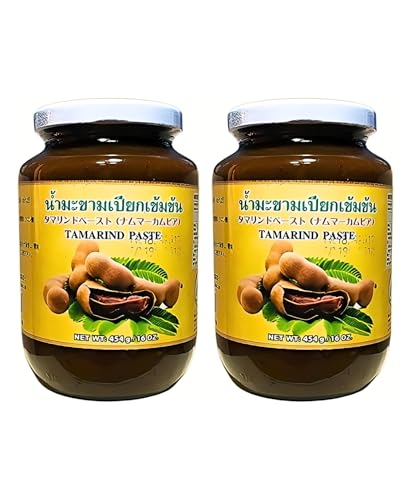 【２個セット】タマリンドペ－スト Tamarind Paste 454g タイ産 カンチャナ トムヤムクン サワーカレー パッタイペースト 瓶タイプ 大容量サイズ