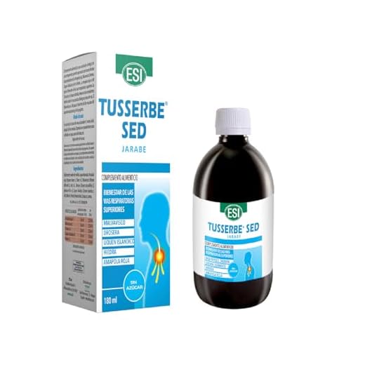 ESI Tusserbe Sed 100 ml - Jarabe para la Tos - Calma Tos Seca y Alivia Inflamacion de la Garganta - Extactos de Plantas y Sabor a Naranja - Hiedra, Altea, Drosera, Musgo de Islandia y Hiedra