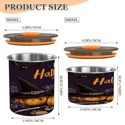 Envase para café de acero inoxidable 900 ml hermético miniatura 2
