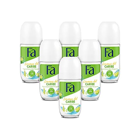 Fa Desodorante Roll-On Limones del Caribe 50ml (Pack de 6) Cover