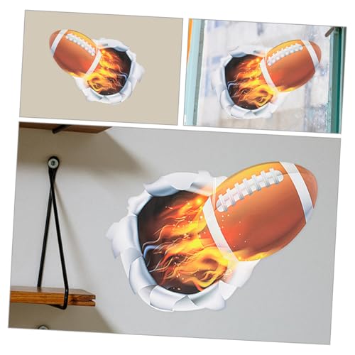 Vinilos deportivos 3D adhesivos para pared 2 piezas miniatura 6