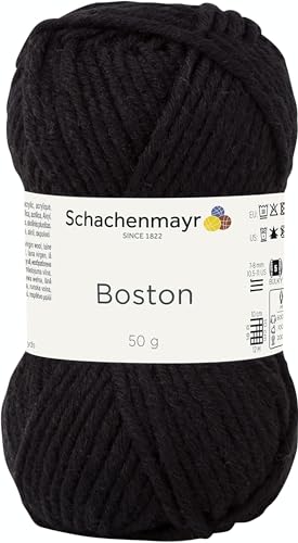 Schachenmayr Boston 9807412-00099 schwarz Handstrickgarn