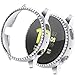 FitTurn Bling Bumper Case Compatible with Samsung Galaxy Watch Active2 40mm 44mm Crystal Diamonds Plate Protector Case Cover Scratch Resistant Shock Slim TPU Shell for Galaxy Active2(Silver,R820-44mm)