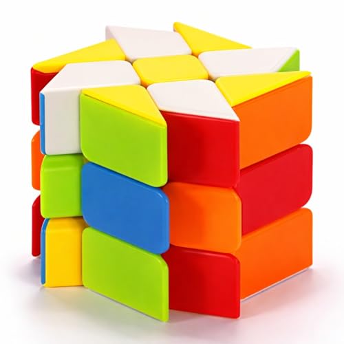 Image of HAWKISTER Kid Moyu Mfjs Meilong Windmill Cube Stickerless High Speed Mofang Jiaoshi Magic Cube