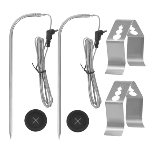 Happyyami 1Set Digital Grill Meat Thermometer with Long Probe Food Temperature Measurer for Kitchen Air Fryer and Cooking Accurate Temperature Sensor