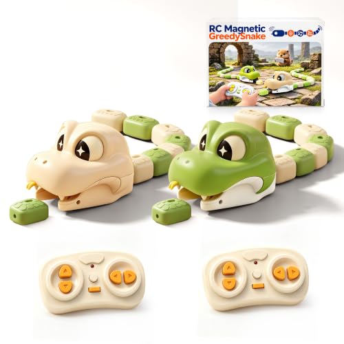 Image of boovjoo Snake Game Toy, 2-Player Remote Control Magnetic Snake