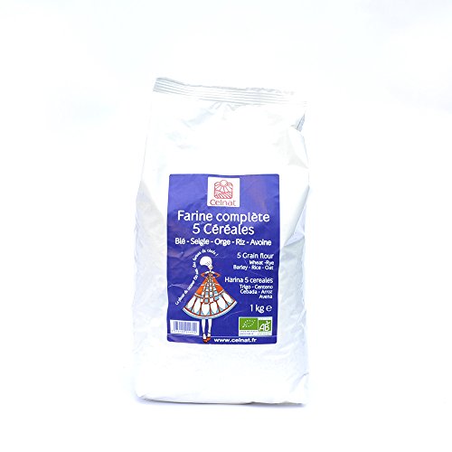 CELNAT farine complète 5 céréales - 1 KG