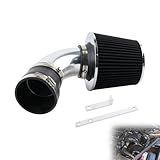 VVORHSBELL Kit d'admission d'air court Ram compatible avec BMW E46 323i 325i 328i 330i M54 I6 1999-2005 Système d'admission en aluminium lavable