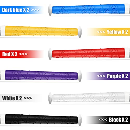 Sosation 12 Rolls Bat Grip Tape Comfortable and Soft Full Adhesive Baseball Softball Precut Batting Grip Tape Replacement for Sports(Classic,0.98 x 43.31 Inch) - Thumbnail 4