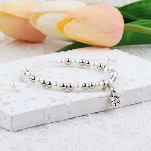 Image of Flower Girl Gift, Flower Girl Proposal Bracelet, My Flower Girl Cute Bracelet Flower Girl Bridesmaid Wedding Gifts