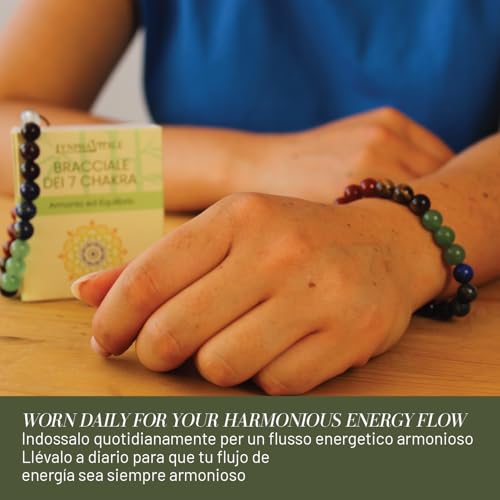 Bracciale Chakra - Bracciale Cavigliera Con Pietre Vere E Naturali Dei 7 Chakra - Bracciale Curativo Per Uomo E Donna - 6