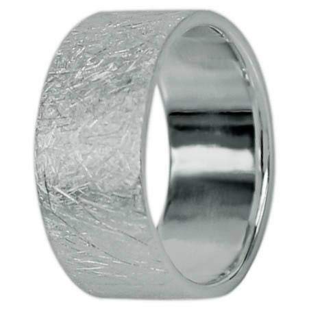 Bague en argent 925 sterling massive de 9 mm pour style unisexe - 2