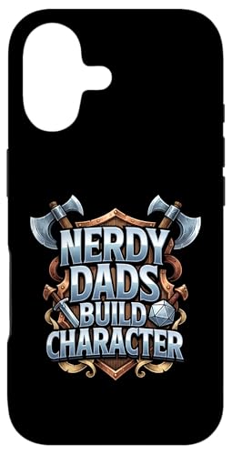 Nerdy Dads Build Character Funny RPG Dice Tabletop Gamer �X�}�z�P�[�X iPhone 17 �p