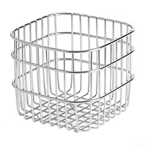 Image of Rust-Proof Metal Wire Basket 11cm for Bathroom Organizer(A Handle)