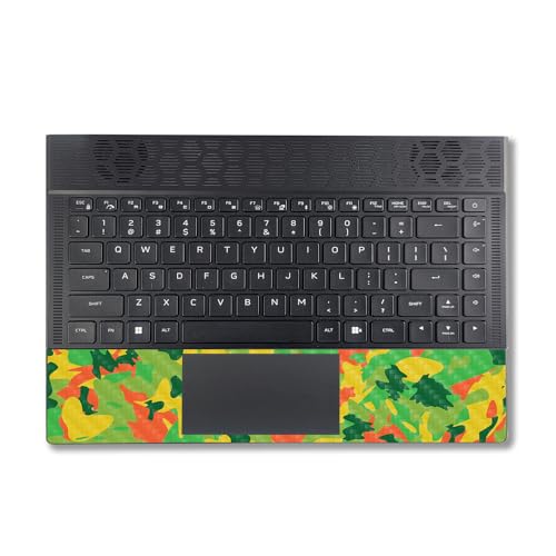 Image of MightySkins Carbon Fiber Skin Compatible with Alienware X14 R2 (2023) Full Wrap Kit - Spring Camouflage | Protective, Durable Textured Carbon Fiber Finish | Easy to Apply | Made in The USA