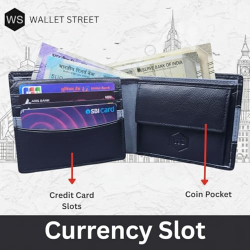 Image of Vintage Black Genuine Leather Bat Wallet | Slim Bi-Fold | 10 Card Slots | Stylish Gift Box | RFID Blocking
