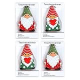 Micasa Sucasa 4X Taschenwärmer Wichtel – Wiederverwendbare Handwärmer in Wichtelform, ideal als kleine Heizung, schnell einsatzbereit, perfekte Geschenkidee für Camping und kalte Wintertage