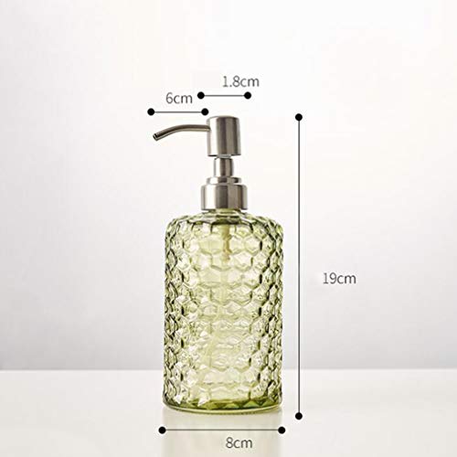 Garrafas dosadoras de sabonete de vidro TOPBATHY para shampoo, loção, detergente de pratos, gel líqu