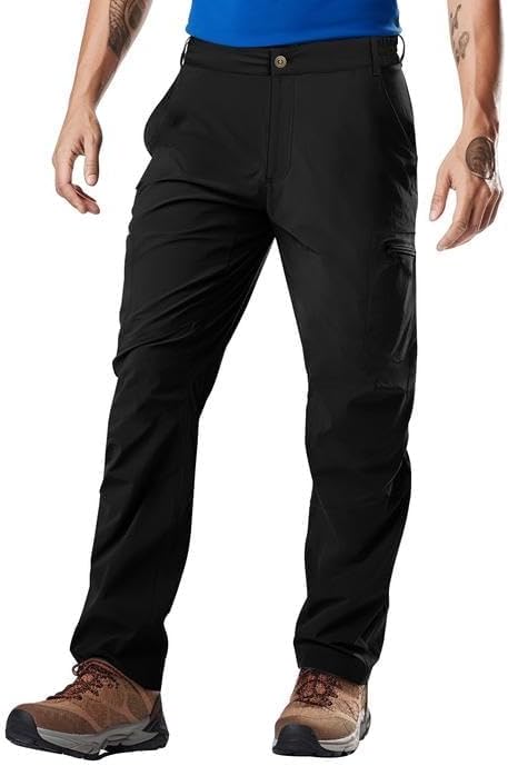 MEETYOO Mens Men's Hiking Cargo Pants Waterproof Tactical Lightweight Stretch Camping - Image 2