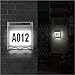 1 Set Solar door light house number plaque solar house numbers light illuminated plaque solar powered solar power lights outdoor LED sign Solar House Number Lamp rainproof pp tool