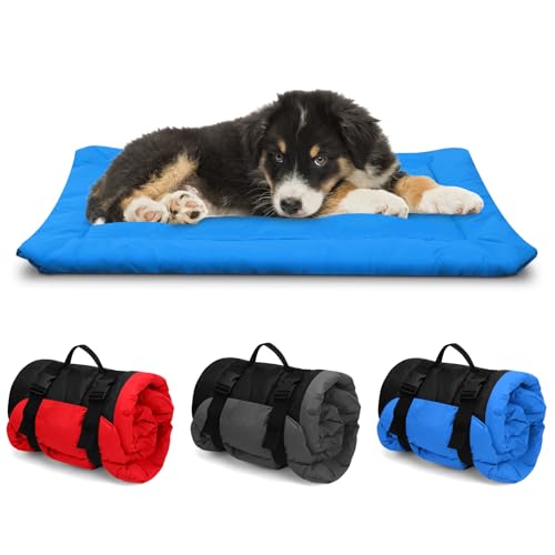 Outdoor Dog Bed, Foldable Waterproof Roll up Dog Bed, Portable Ca...