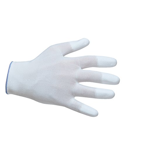 Portwest A121 PU Fingertip Glove White Small