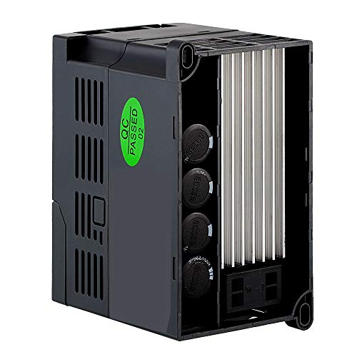 ATO 1 hp 0.75kW VFD, Single Phase to Three Phase VFD Variable Frequency Drive for AC Motor Speed Controls